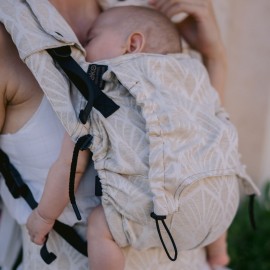 Marsupio Ergonomico Regolabile Neko Switch Baby Size Kidonya Perla in lino
